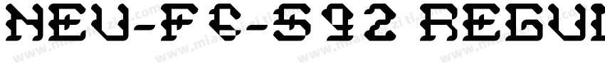 NEU-F6-S92 Regular字体转换